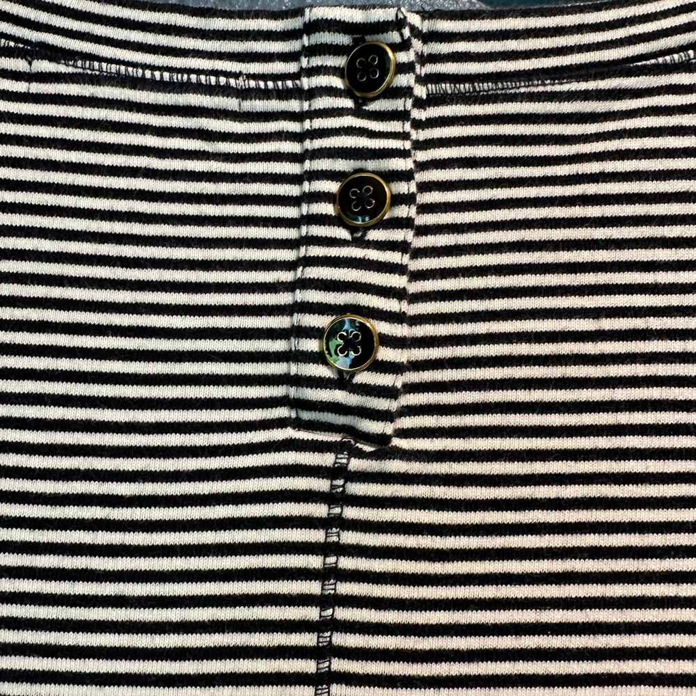 Banana Republic XS Knit Striped Mini Micro Dress Minimalist Coastal Nautical - Picture 3 of 10